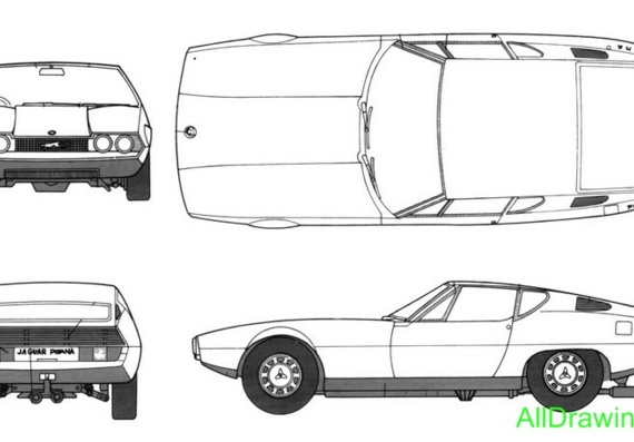 Jaguar Pirana (Ягуар Пирана) - чертежи (рисунки) автомобиля